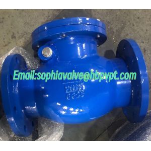 DIN PN16 metal seal flanged swing check valve