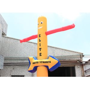Customized Inflatable Advertising Signs Air Dancer Yellow 2 - 6m Digital