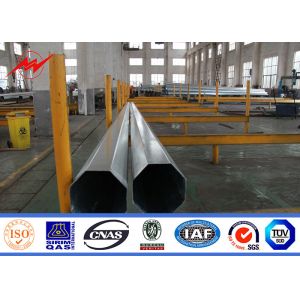 Buy cheap Octagonal 11.9m Electrical Power Pole Hot Dip Galvanized Steel Poles With Arms from wholesalers