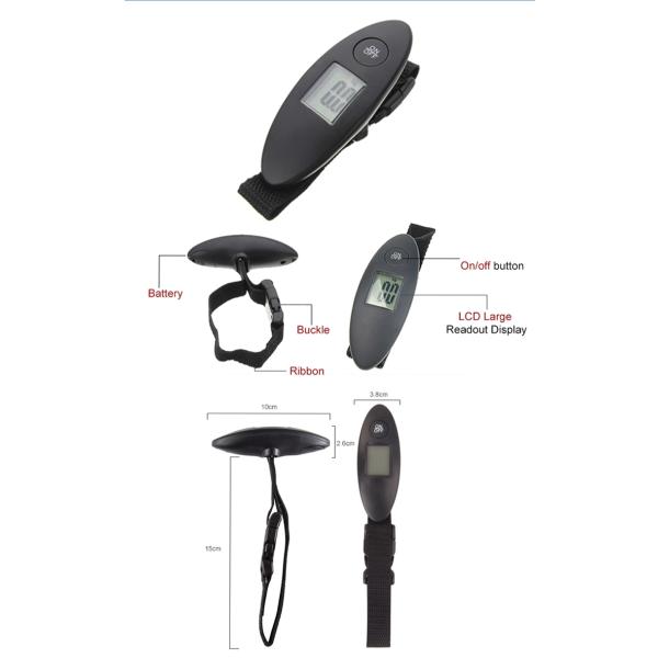 Mini Strap Scale 40KG Digital Luggage scale for travel