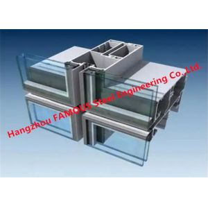 Buy cheap Modular Insulated Laminated Unitized Glass Facade Curtain Wall  PVDF Coating product