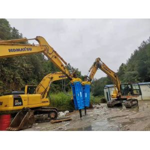 22Ton Excavator Attachment 140mm Diameter Customized Length Multiple Material