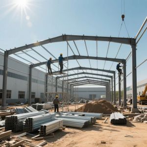 Buy cheap Pre-engineered Steel Warehouse with Q355B Frame 400-1500mm Span from wholesalers
