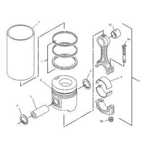 Buy cheap 2254284 Piston Engine 225-4284 Ring Rs7E3888 Ring Set Piston Cylinder Liner 7E-3888 from wholesalers