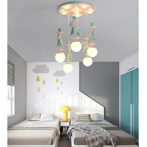 Buy cheap Kid Room E27 Nordic Pink Modern Pendant Light with Five or Three Heads from wholesalers
