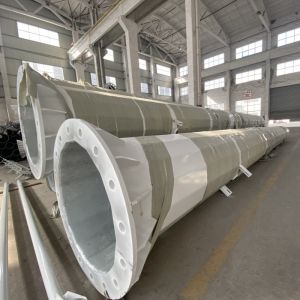 20M To 40M Polygonal High Mast Powder Coating High Mast Light Pole