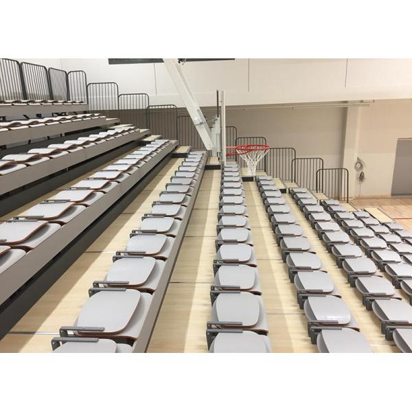 Quality HDPE Seat Material Telescopic Tribunes Customized With Foldable Nose Mounting Seat for sale