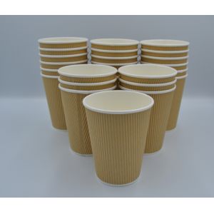 Buy cheap Ripple Paper Cups, with PE lining, 8oz,12oz,16oz, Insulated - No Need For Sleeves from wholesalers
