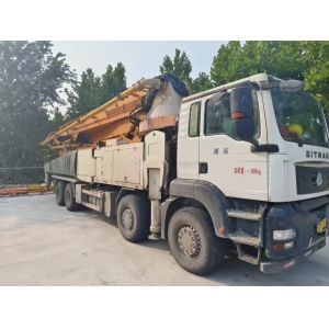 Buy cheap Remanufactured Zoomlion Concrete Pump Truck with 52m Max Vertical Reach and 200/140 m³/h Output from wholesalers