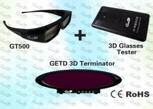 Buy cheap 3D Cybercafé Solution with 3D IR emitter and shutter glasses from wholesalers