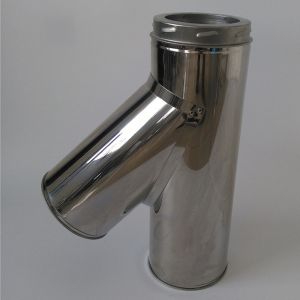 Buy cheap 6 Inch Twist Double Wall Insulated 45 Degree Tee For Fireplace Chimney System from wholesalers