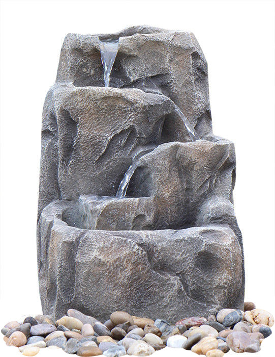 Buy cheap Modern Alpine Rock Waterfall Fountain With Fiberglass / Resin Material from wholesalers