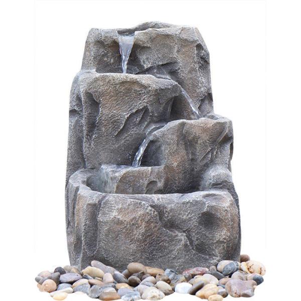 Buy cheap Modern Alpine Rock Waterfall Fountain With Fiberglass / Resin Material from wholesalers