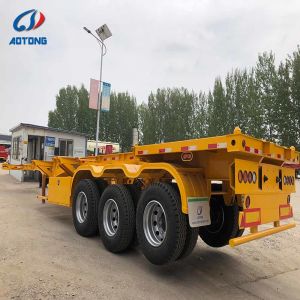 2-3 Axle Skeleton Semi Trailer for 20ft 40ft Containers