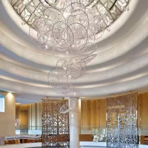 Crystal Non Standard Engineering Custom Hotel Hall Chandelier Banquet Hall