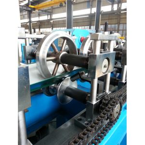 Buy cheap Single Chain Ridge Cap Roll Forming Machine With Auto Stacker 12 Stations from wholesalers