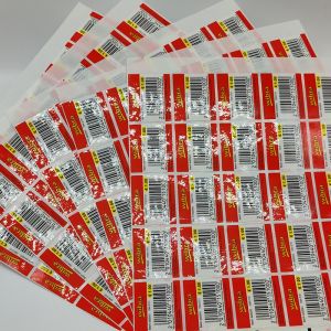 Buy cheap Removable Custom Retail Labels CMYK Barcode Vinyl Printer Paper from wholesalers