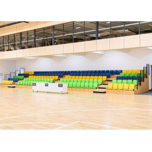Buy cheap Indoor Telescopic Tribune Seating With Blow Molding HDPE Plastic Folding Seat from wholesalers