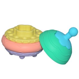 Customizable Children'S Educational Toy Hamburger Silicone Stacking Toy