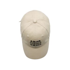 Buy cheap Fashionable White 6 Panel Baseball Cap With Adjustable Strap Closure from wholesalers