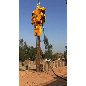 Excavator Attachments Piling Equipment Vibro Hydraulic Vibrator Pile Driver