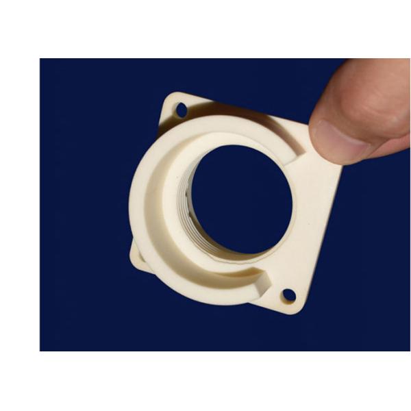 Quality Custom Machinable  Alumina Ceramic Parts   Alumina Ceramic Seat  with Thread for sale