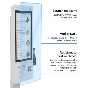 21.5 Inch AIO Windows Touchscreen POS Monitor built in thermal printer & bar