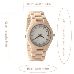 Buy cheap Men Analog Minimalist Quartz Movement Watch , Bamboo Nature Wood Wrist Watch from wholesalers