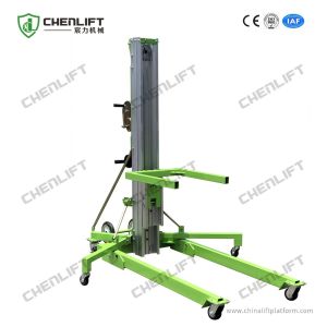 Portable Manual Material Lift with Swivel Locks Manually operated