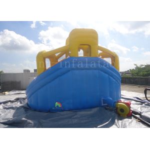 Buy cheap Yellow Inflatable Pool Slides For Inground Pools 8*6*6m CE EN14960 SGS EN71 from wholesalers