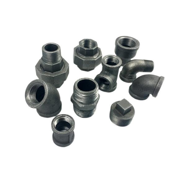 Din 2950 1/2" Npt Malleable Iron Elbow Iron Pipe Connectors For Ship Buildings