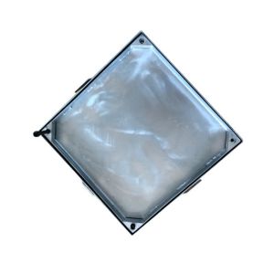 Buy cheap T2.50mm Galvanized Manhole Cover , Manhole Lid High Load Strength from wholesalers