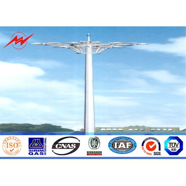 Buy cheap Q345 Octagonal Stadium Light High Mast Tower 10 200W HPS Lights With Raising System from wholesalers