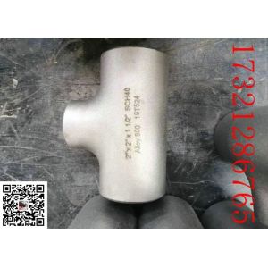 ANSI B 16.9 Alloy 800 Steel Pipe Fittings Type Customized Color Equal Tee And 3'