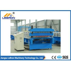 Buy cheap Dual Sheet Wall Panel Roll Forming Machine Customized Feeding Width High Forming Speed from wholesalers