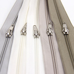 5 Zipper Long Chain Customized with Logo Zip Binder for Pillow Tent Bags Nylon