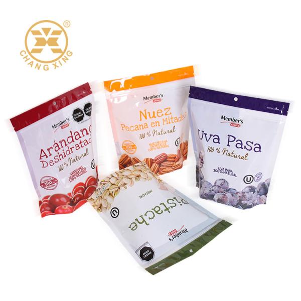 Quality Resealable Dry Fruit Packaging Bags Zipper Top for sale