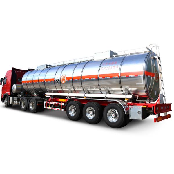 Buy cheap 25T Tanker Truck Trailer Heavy Duty For Warm Palm Oil In Kenya from wholesalers