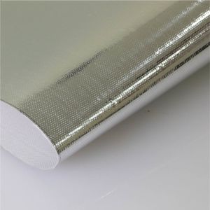 Buy cheap Flame Resistant Aluminized Glass Cloth , Aluminum Film Fiberglass Fabric AL7628 from wholesalers