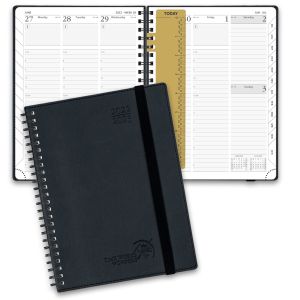 Buy cheap Weekly Planner Medium Size 2023-2023 Black Spiral Softcover Planner With plastic Ruler from wholesalers