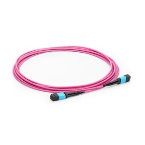 Buy cheap Patch Cord MPO TO MPO 12 Fiber Core OM4 Magenta MPO MTP Trunk Cable from wholesalers