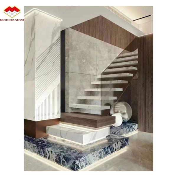 Quality Interior Home Furniture Stair Step Light Design with Modern Artificial Sintered Stone for sale