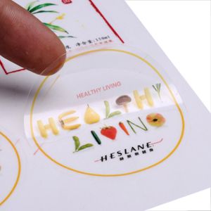 Buy cheap Cheap Custom Transparent Stickers Waterproof Clear Adhesive Labels With Design product