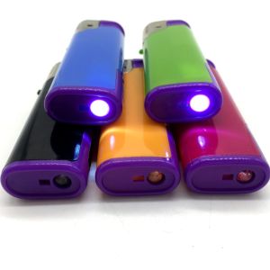 Buy cheap Customized Request Electronic Disposable Windproof Lighter with LED From Customization from wholesalers