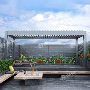 Buy cheap Heavy Duty  Aluminum Louvered Pergola For Swimming Pools product