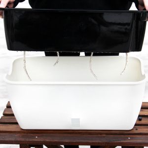 Buy cheap Non Recycled Cotton Rope Basin 20cm Self Watering Wick And Grow Pots from wholesalers