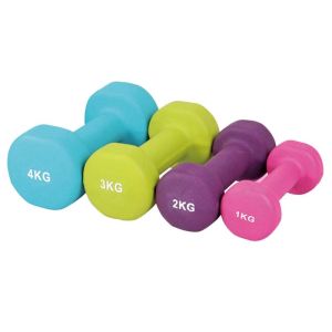 Buy cheap Gymnasium Neoprene Dipped Dumbbells 6kgs Bone Vinyl Coated Dumbbells from wholesalers