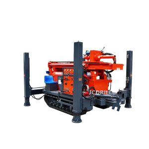 Dth 200m Hydraulic Track Mounted Drill Rig With Mud Pump