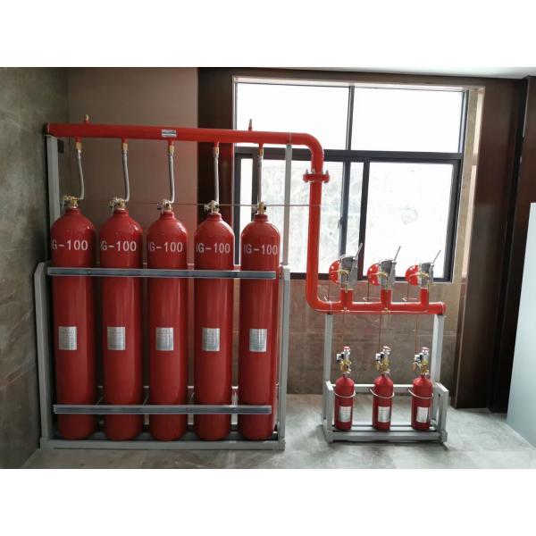 Buy cheap 80L 30MPa Red IG55 Argonite Fire Extinguisher System Non Conductive Environmentally Friendly from wholesalers