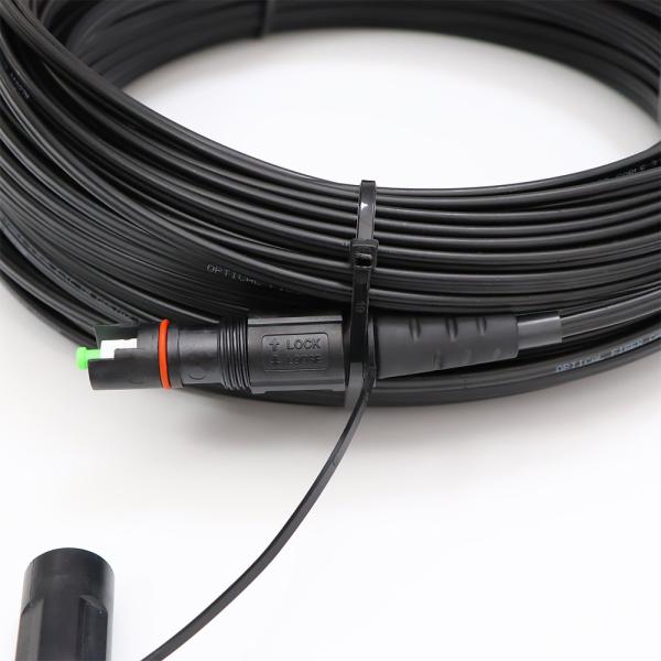 Buy cheap Customized 1 Fiber FTTH Solution Drop Cable MINI IP OptiTap To SC APC from wholesalers